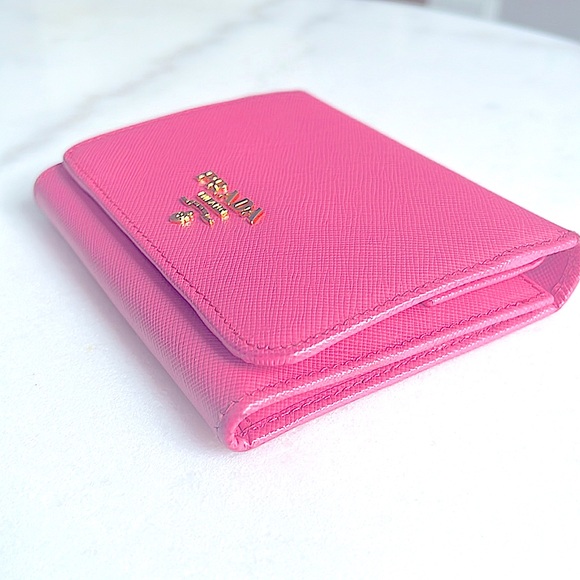 Trifold Pink Prada Wallet - Picture 10 of 13